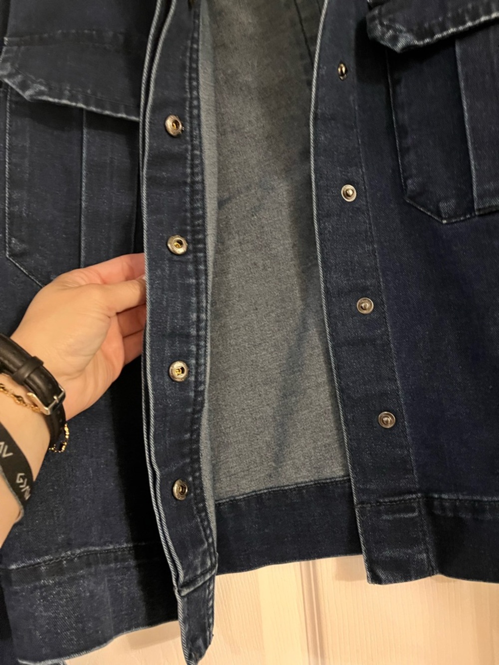 Kut from the Kloth Dark Indigo Denim Jacket - Picture 2 of 7